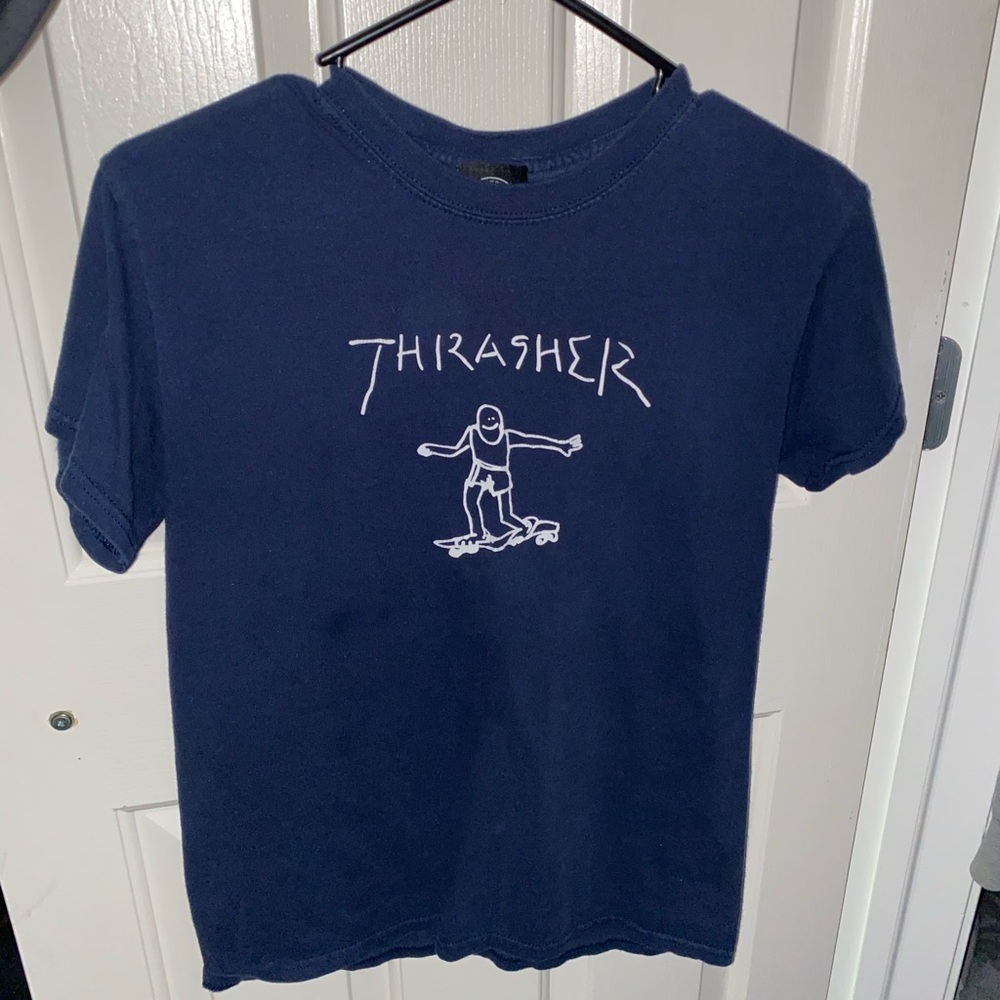 Navy blue Thrasher T-shirt